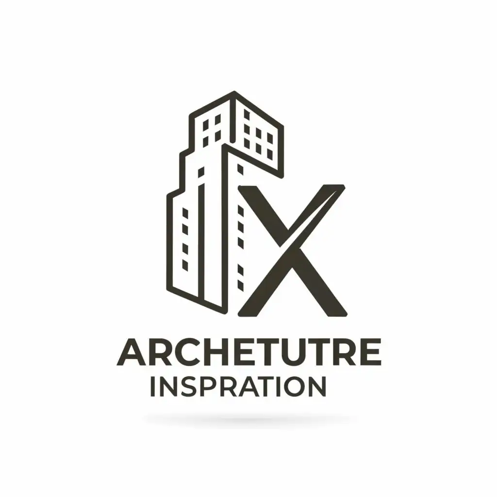 logo, Architecture, with the text "Architecture Inspiration X", typography, be used in Real Estate industry