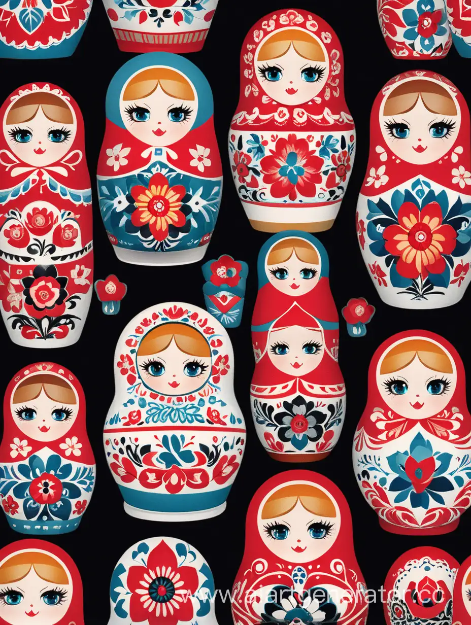 Contemporary-Russian-Matryoshka-Dolls-Showcase-Modern-Artistry