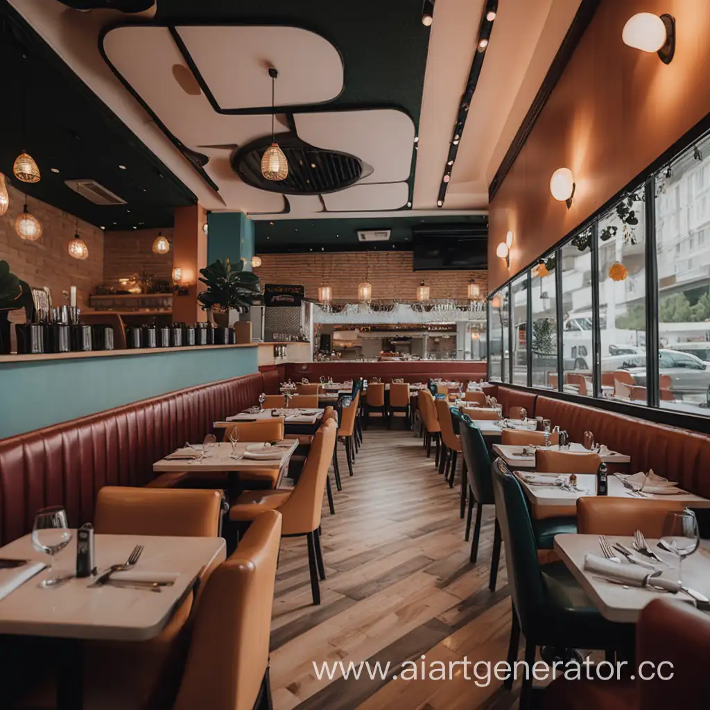 Empty-Interior-of-a-Stylish-Restaurant