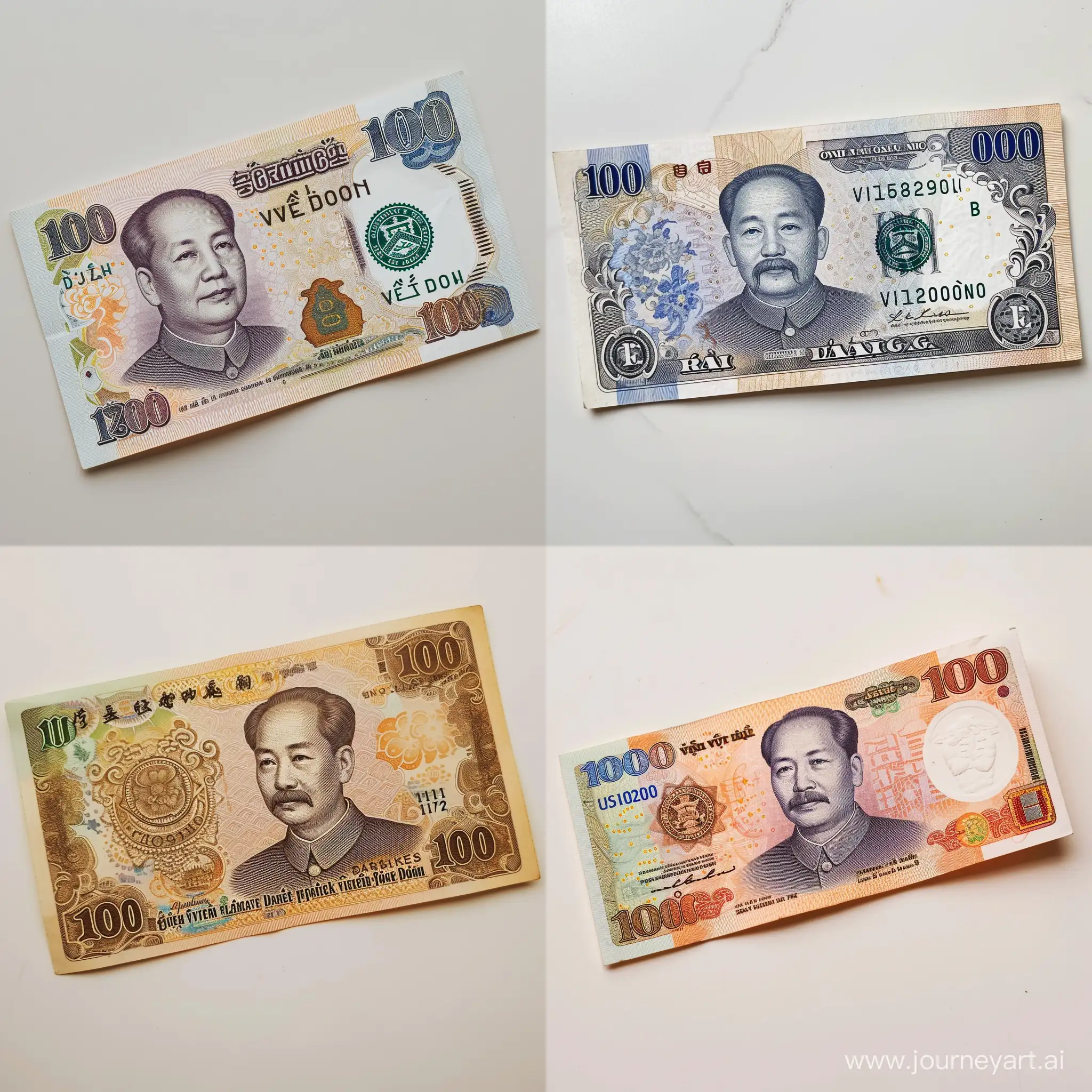 Ten-Thousand-Vietnam-Dong-Banknote-on-Abstract-Background