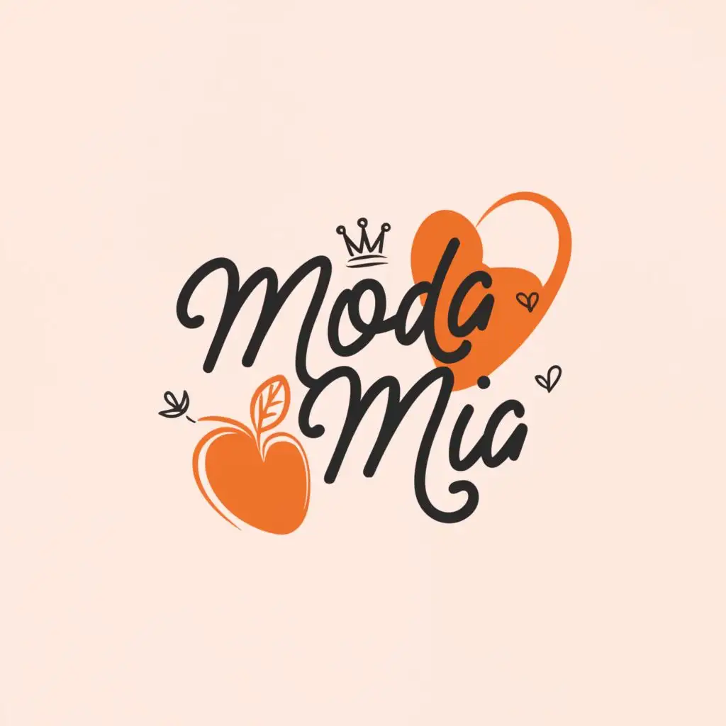 logo, engaging logo for fashion marketplace, young, fashion-forward women, with the text "Moda Mia", typography