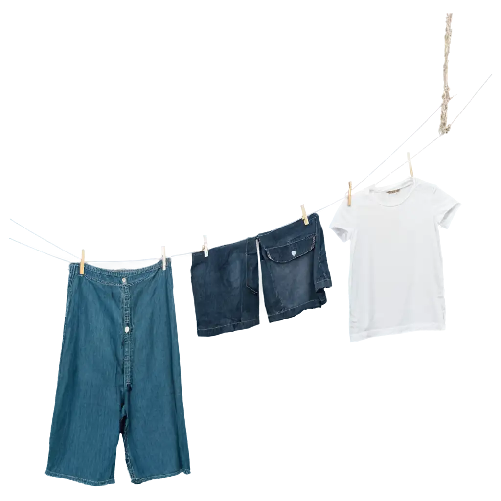 Stunning-Laundry-Hanging-on-a-Rope-in-HighQuality-PNG-Format