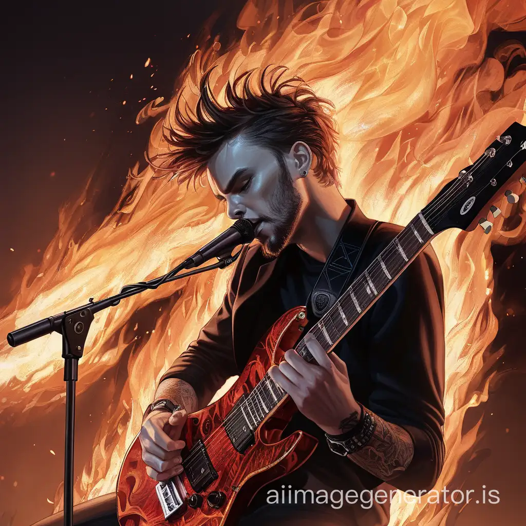 Parker muse in flames
