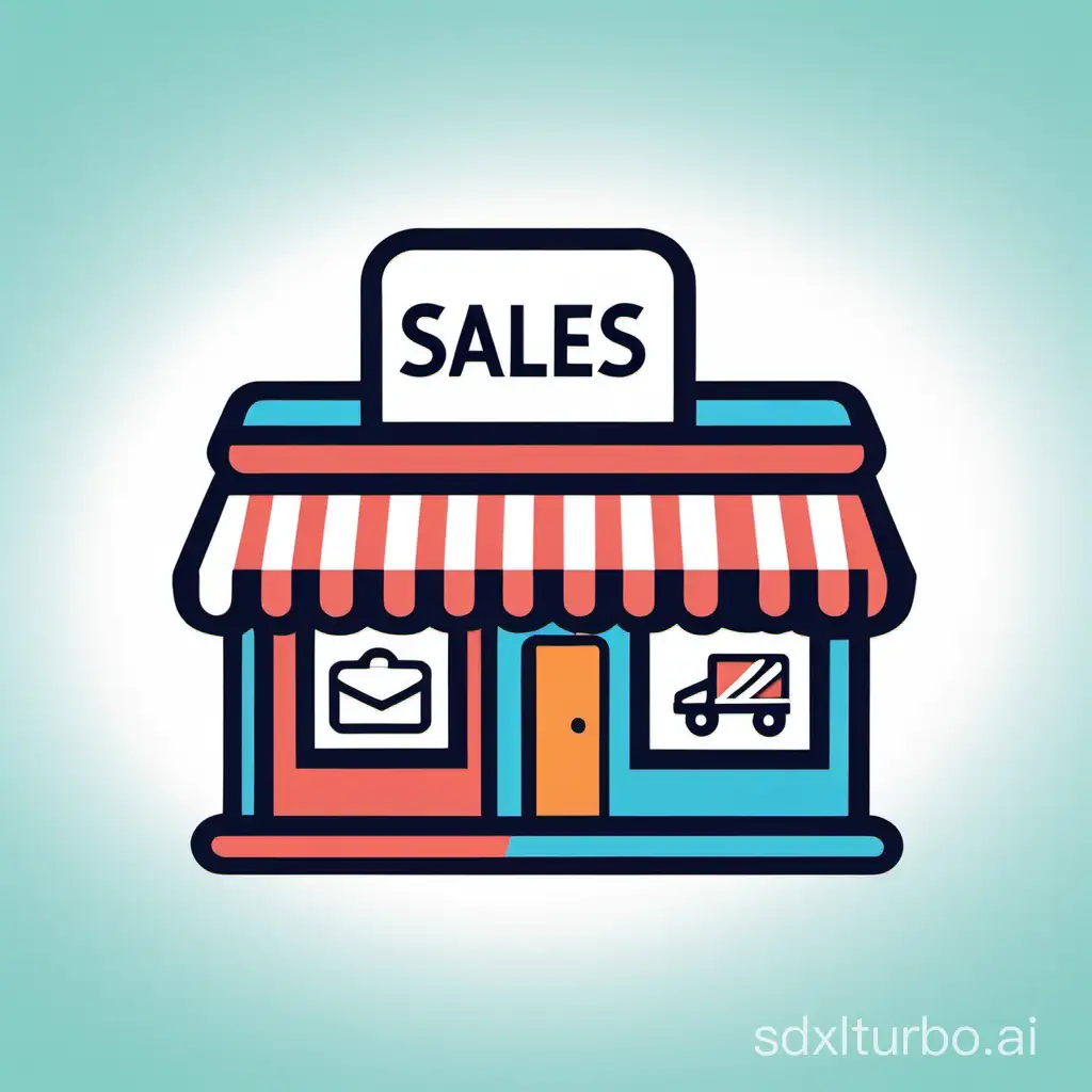 an icon representing a sales store application
