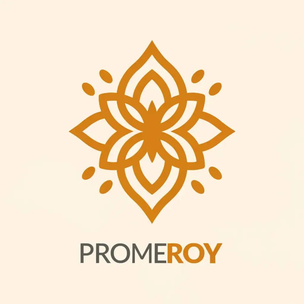 LOGO-Design-For-Prome-Roy-Elegant-Flower-Emblem-for-Events-Industry