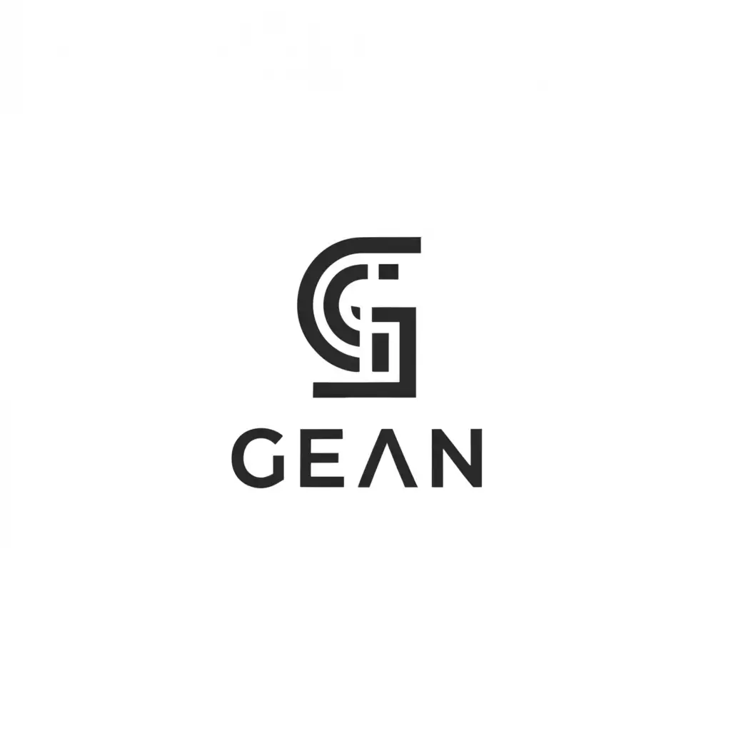 a logo design,with the text "GEAN", main symbol:computer mouse,Minimalistic,be used in Internet industry,clear background