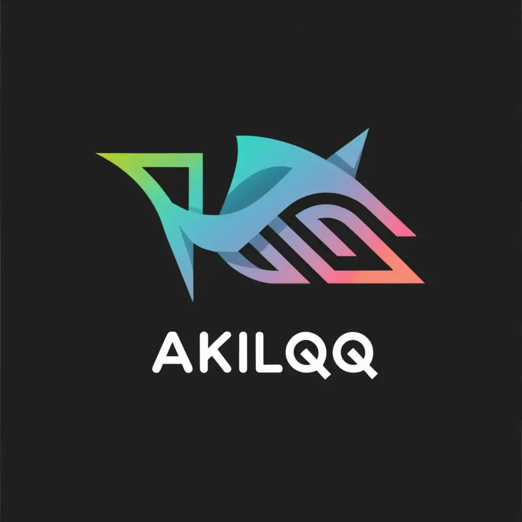 a logo design,with the text "AkulaQQQ", main symbol:Shark,complex,be used in Entertainment industry,clear background