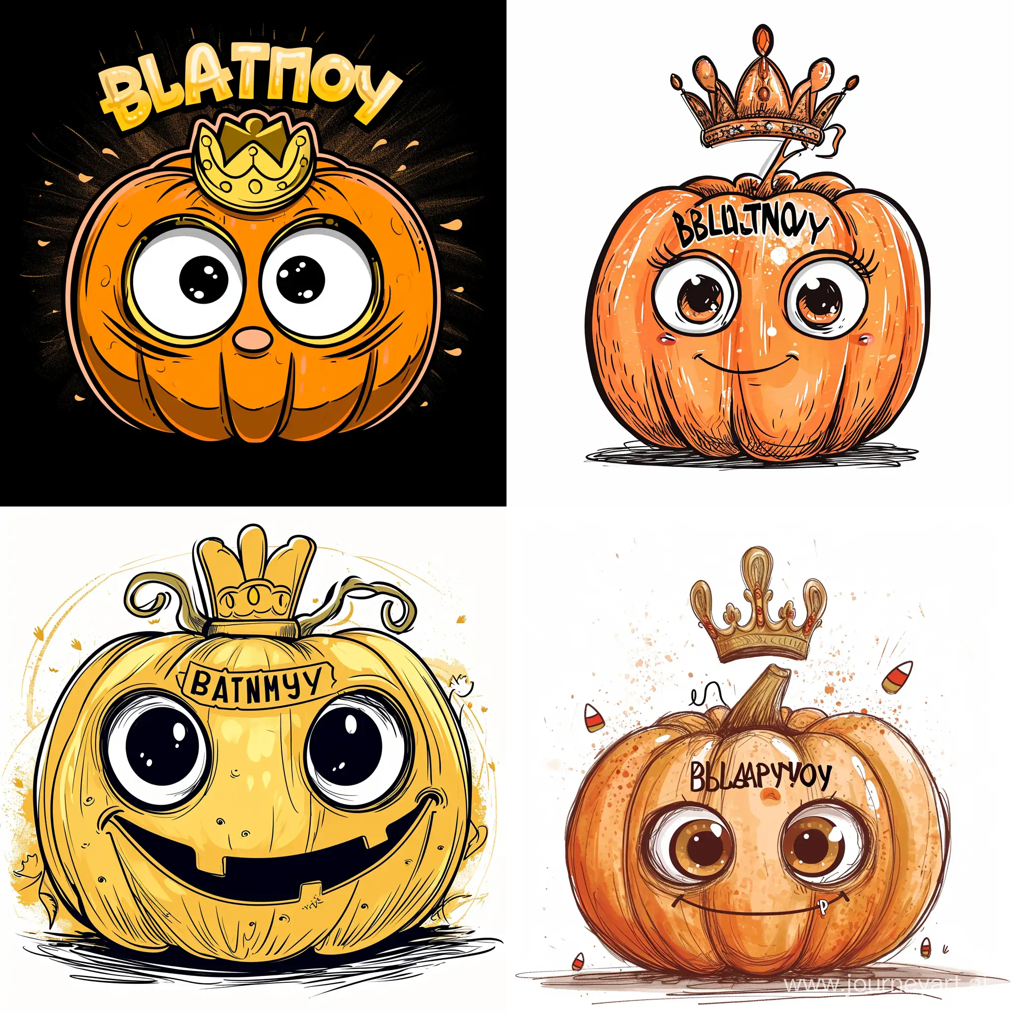 Cheerful-Pumpkin-with-BLATNOY-Inscription-and-Royal-Crown