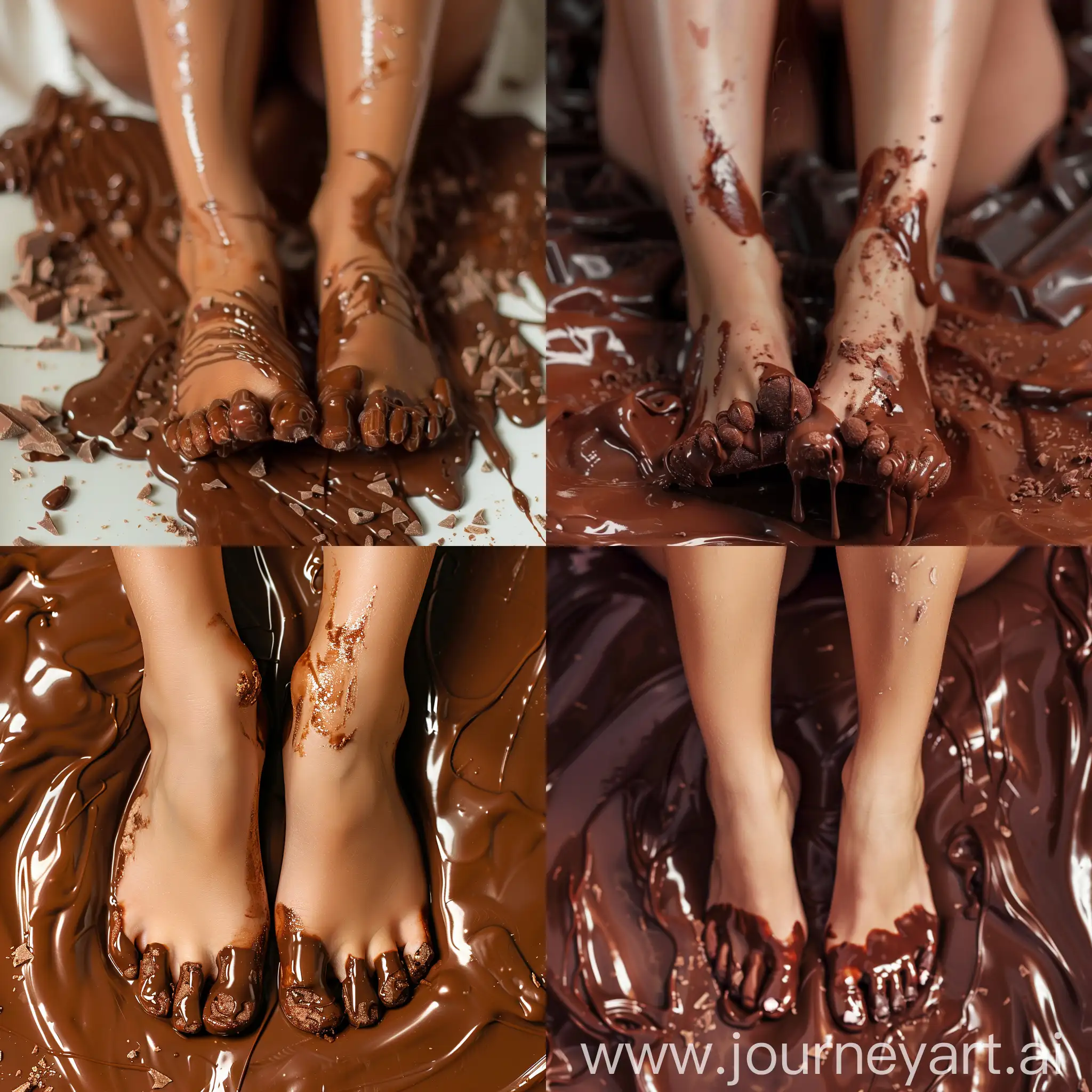 Girl-with-ChocolateCovered-Feet