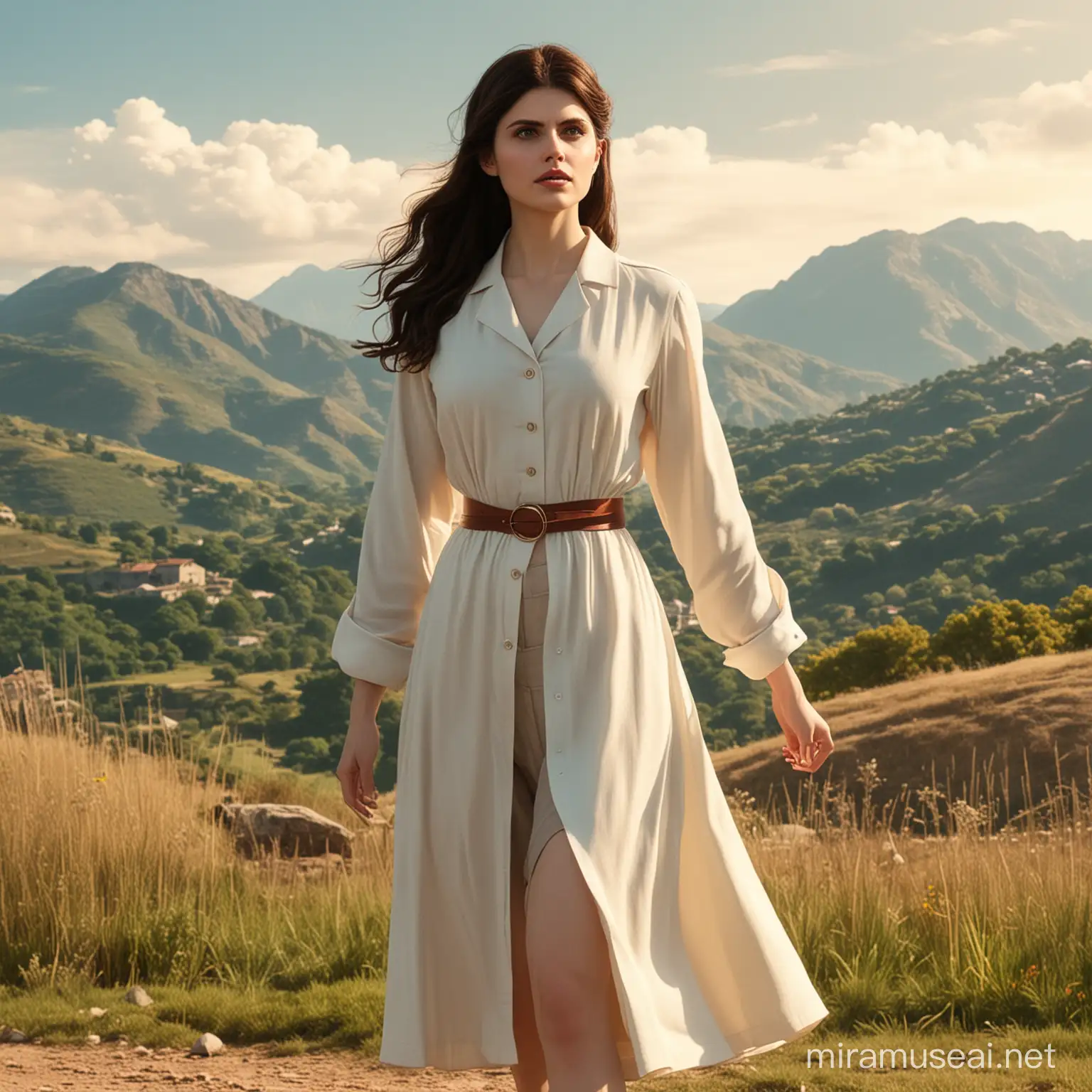 Alexandra Daddario as Lilian Wienberg in FullLength Dr Stone Anime Outfit