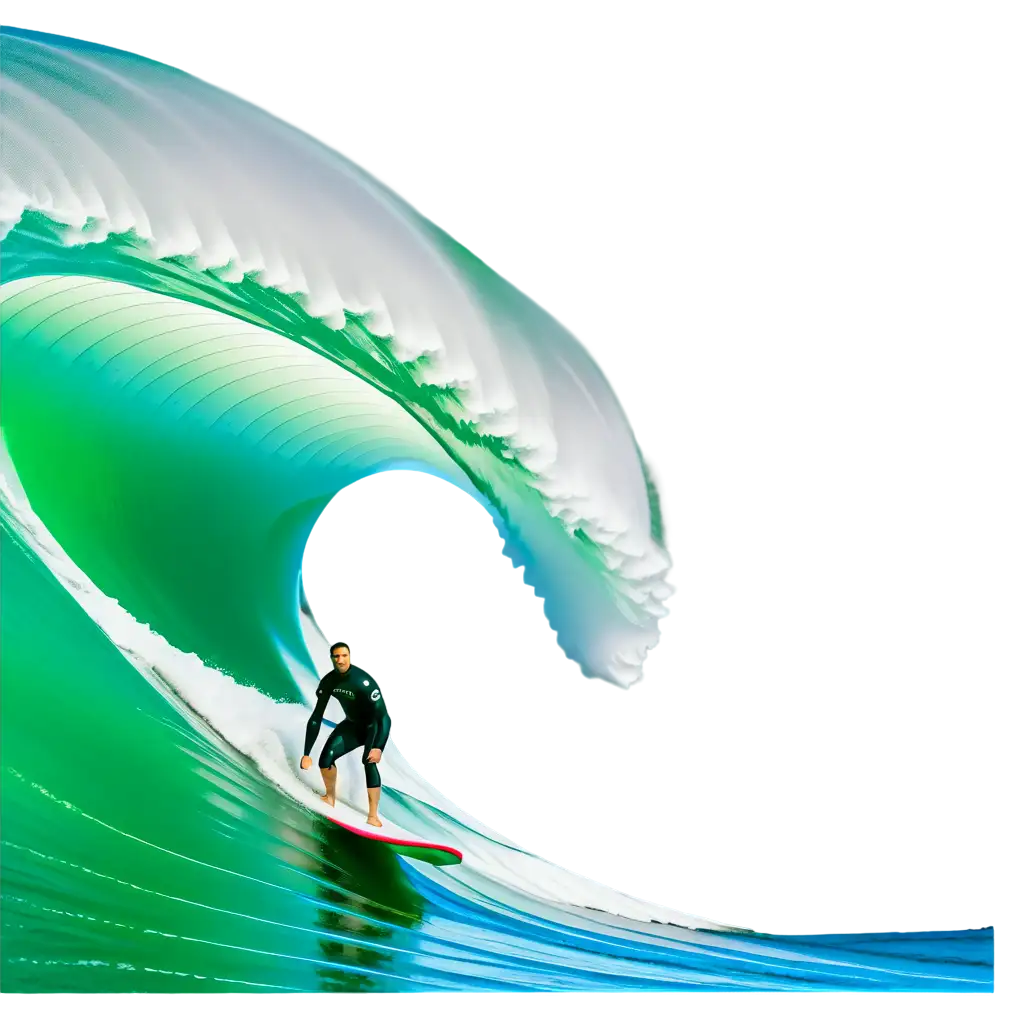 surfing bigwave