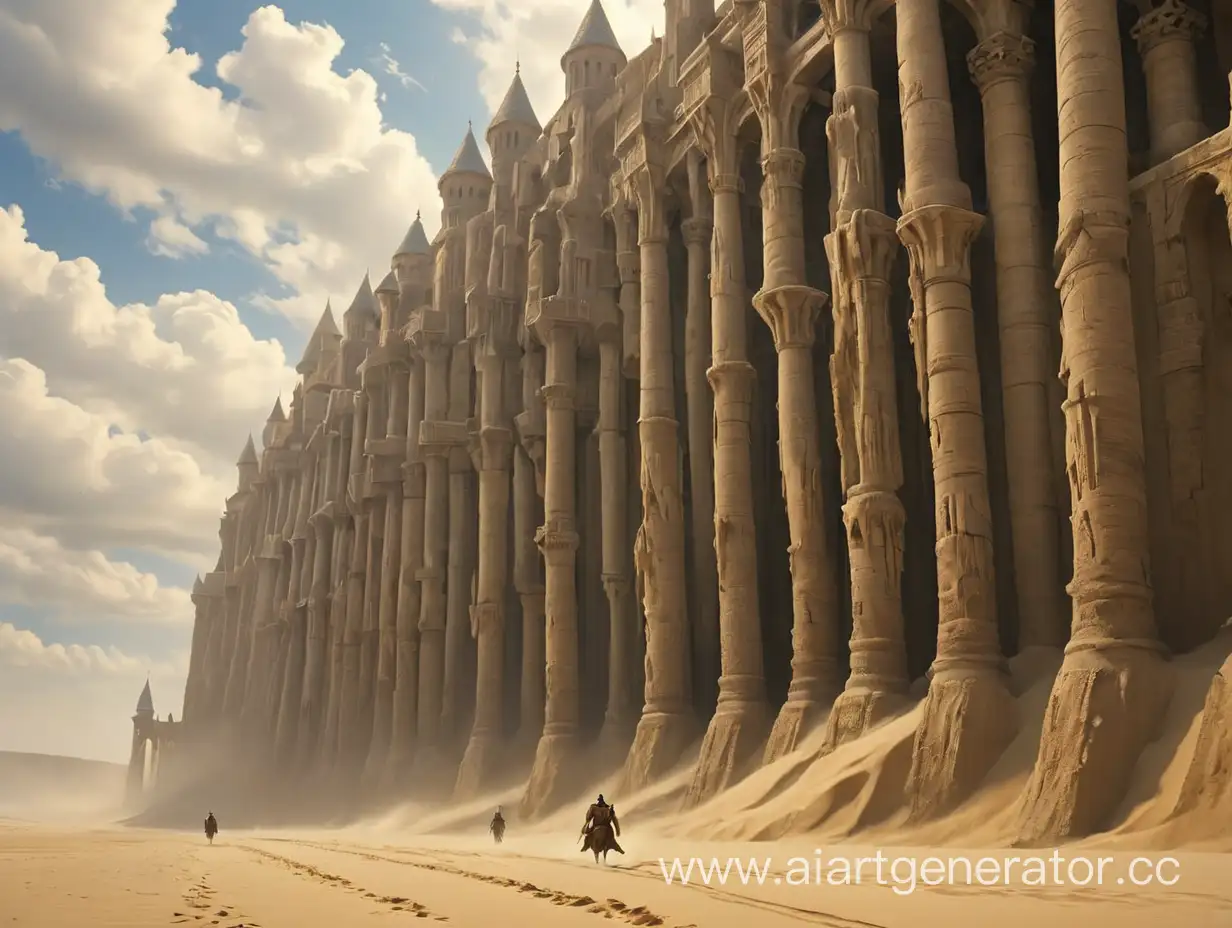 Enchanted-Sand-Column-Dwellers-in-Medieval-Fantasy-Setting