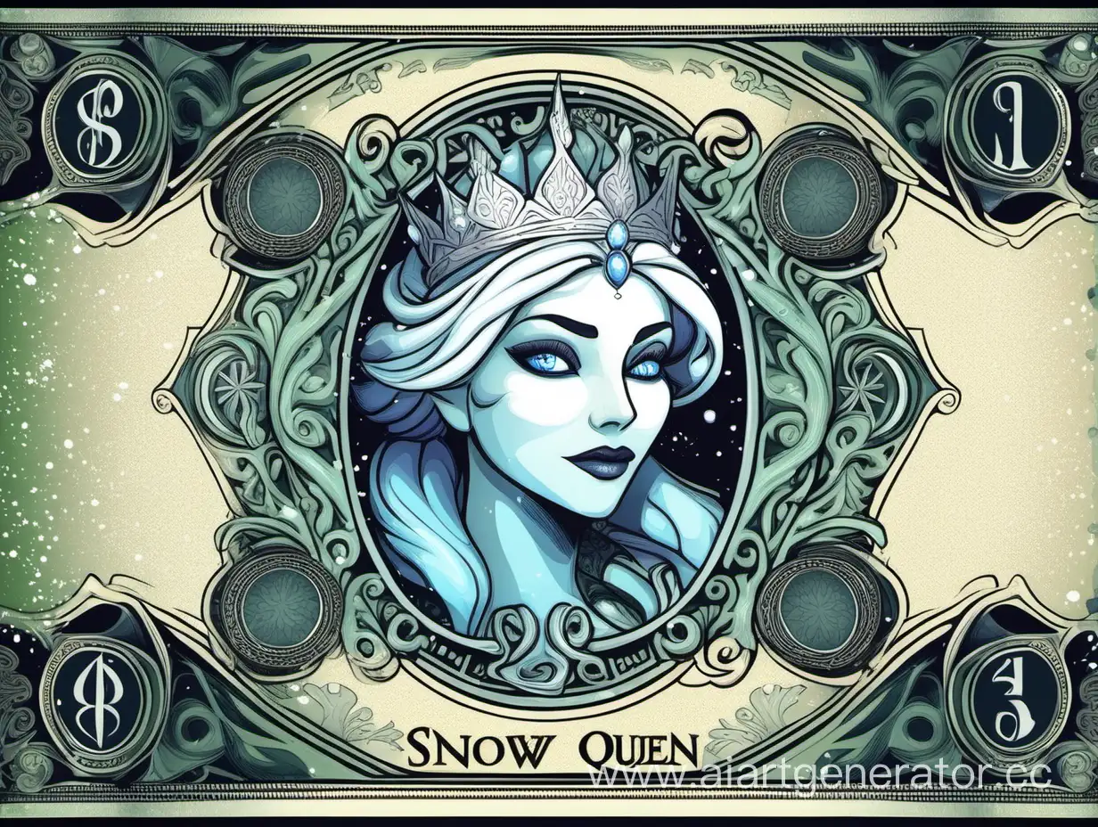 Snow-Queen-Banknote-Enchanting-Currency-for-Magical-RolePlaying