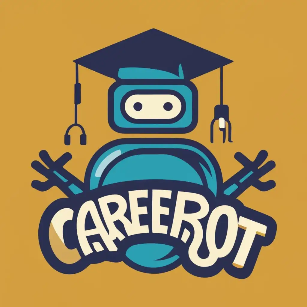 logo, Career guidance app , with the text "CareerBot", typography, be used in Education industry