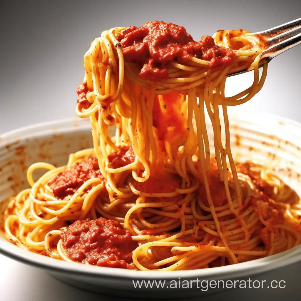спагетти горячие настолько что обжигает язык
