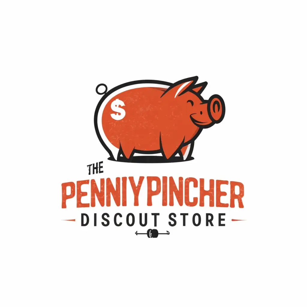 LOGO-Design-For-Penny-Pincher-Discount-Store-Playful-Typography-with-Bargain-Basket-Icon