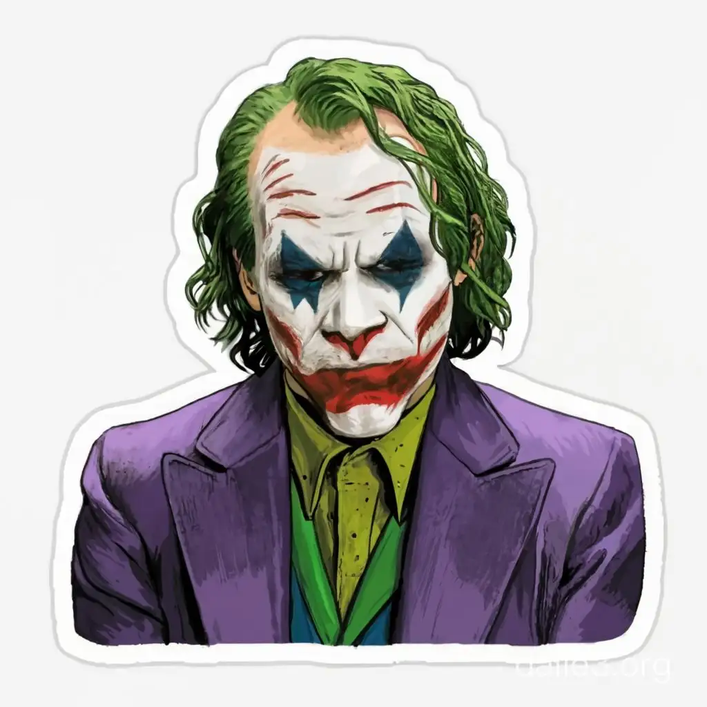 Joker Terrified by Explosive Sticker | Dalle3 AI