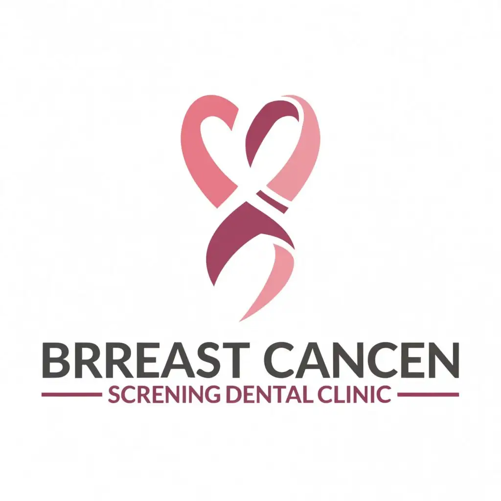 a logo design,with the text "breast cancer screening and dental clinic", main symbol:health symbol,Moderate,be used in Medical Dental industry,clear background