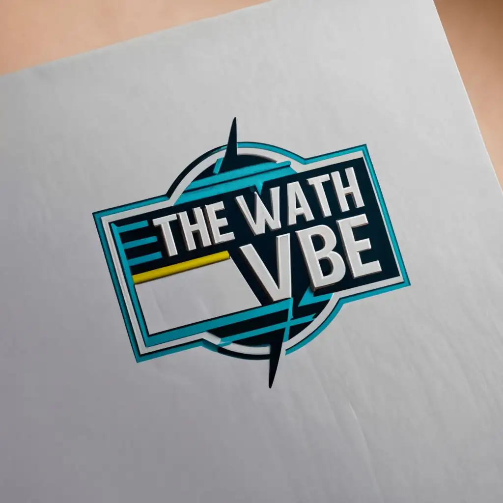 logo, Watches, with the text "THE Watch Vibe", typography, be used in Sports Fitness industry