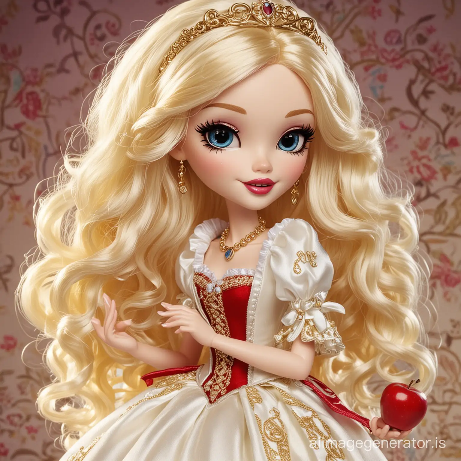 Apple white in Ever after High with her mother snow white