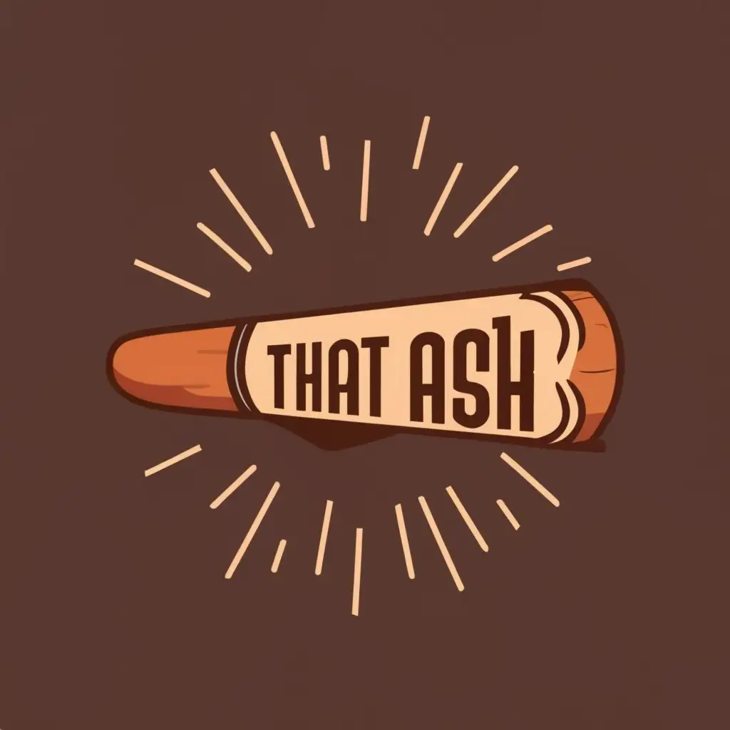 logo, Cigar, with the text "All That Ash", typography, be used in Education industry