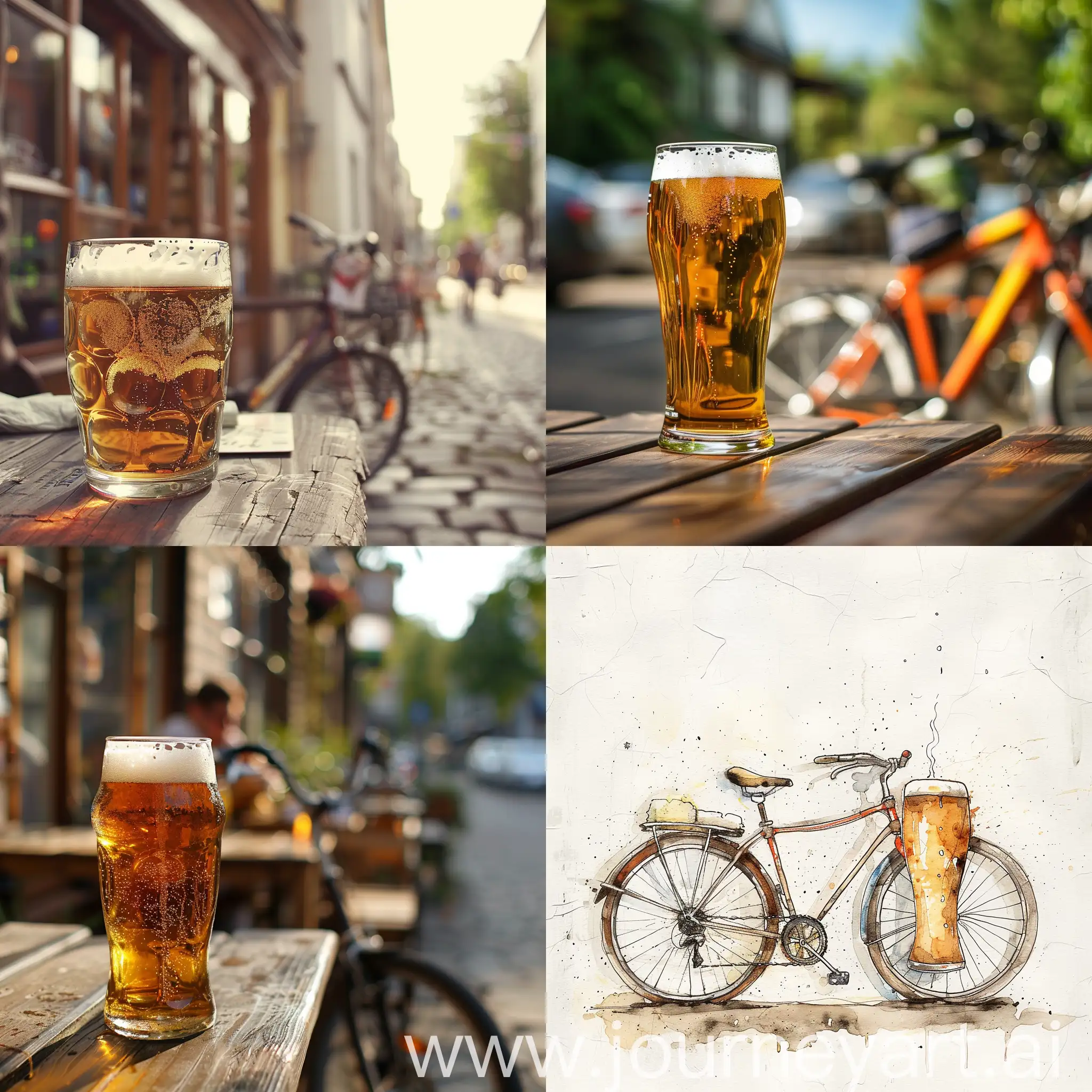 beer and bicycle