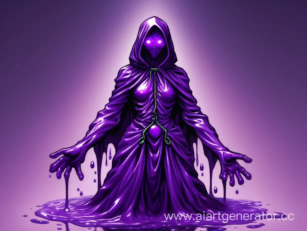 Fantasy-Slime-Character-in-Dungeons-Dragons-Attire-with-Glowing-Purple-Eyes