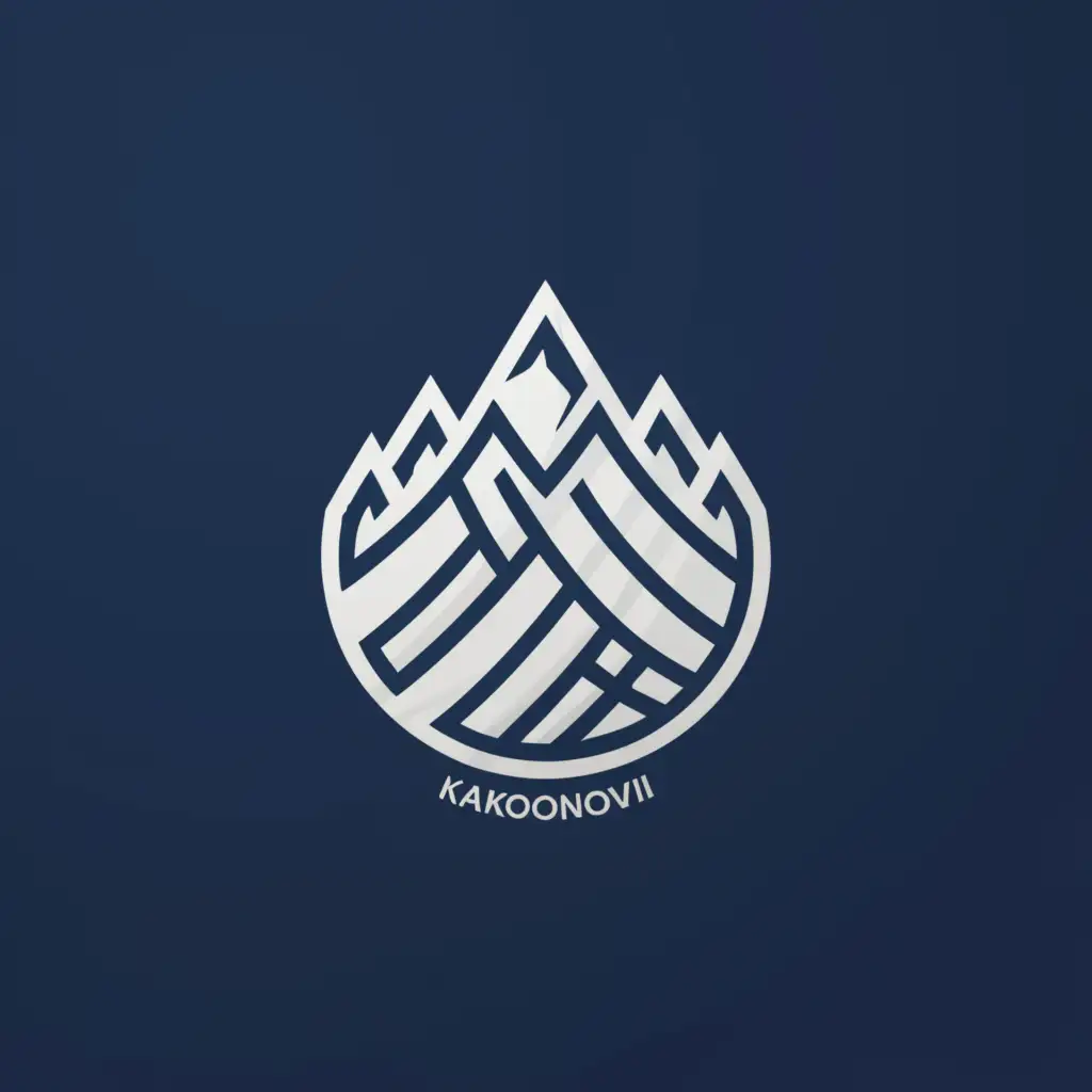 a logo design,with the text "Project Karkonovia", main symbol:create a round logo of a volleyball club with a reference to the mountains,Moderate,be used in Sports Fitness industry,clear background