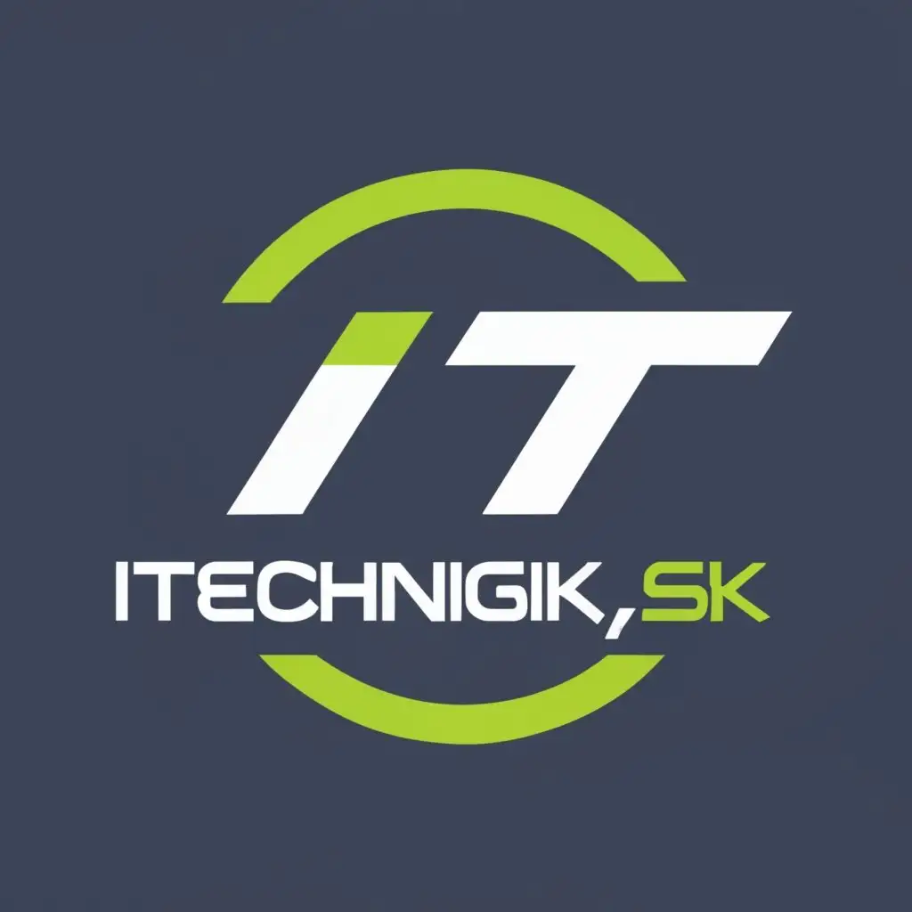 logo, Computer support, with the text "ITtechnik.sk", typography, be used in Technology industry
