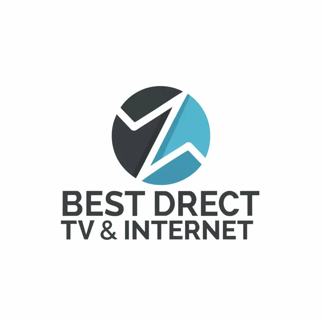 a logo design,with the text "Best Direct TV & Internet", main symbol:Something representing a strong connection,Moderate,clear background