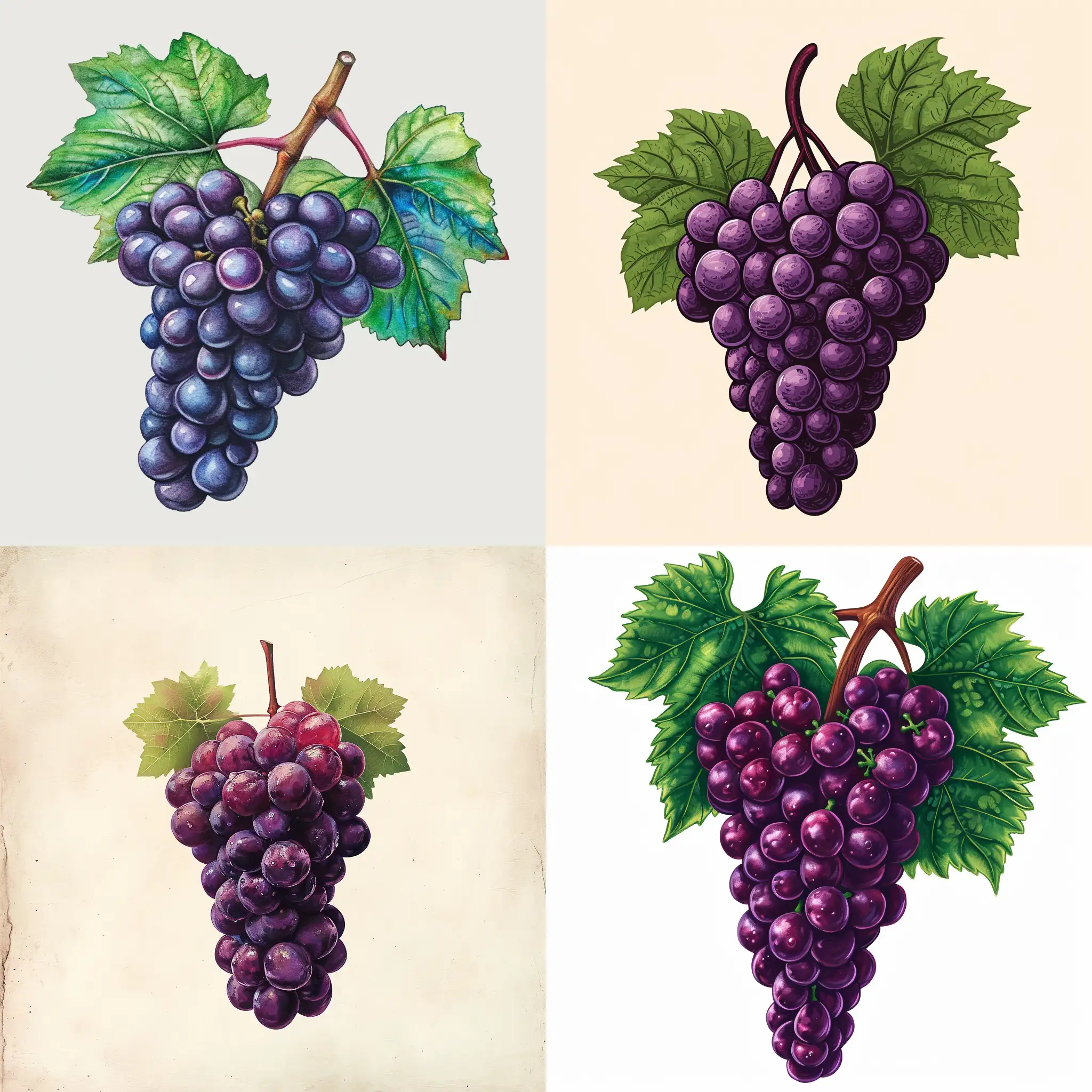 grape flyer design