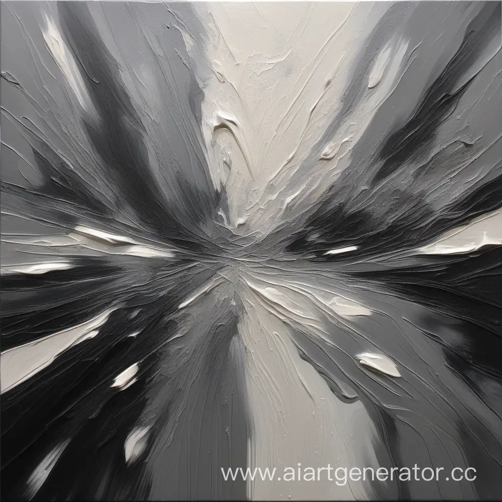 Abstract-Oil-Painting-April-Slush-in-Gray-Dirty-Shades