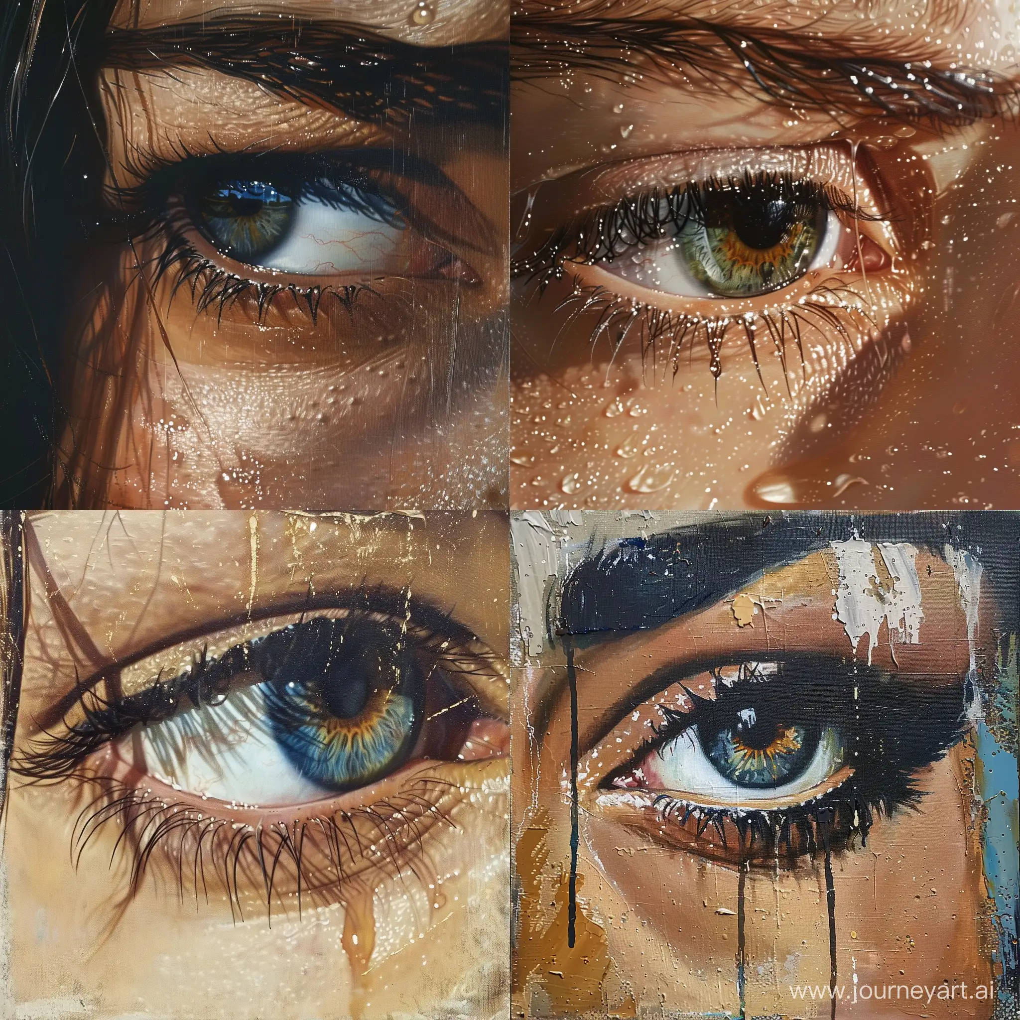 Crying-Woman-Eye-Artwork-in-11-Aspect-Ratio