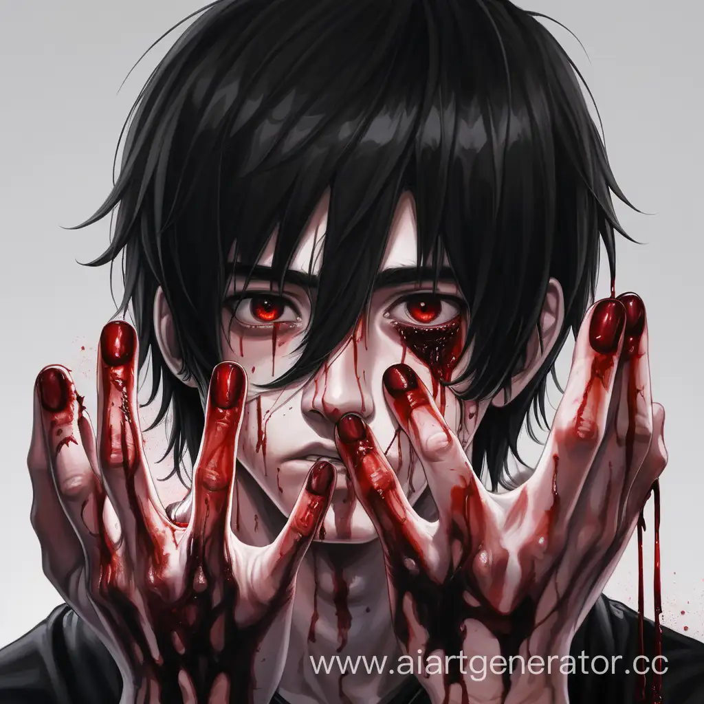 Young-Man-with-Black-Hair-and-Bloodstained-Hands