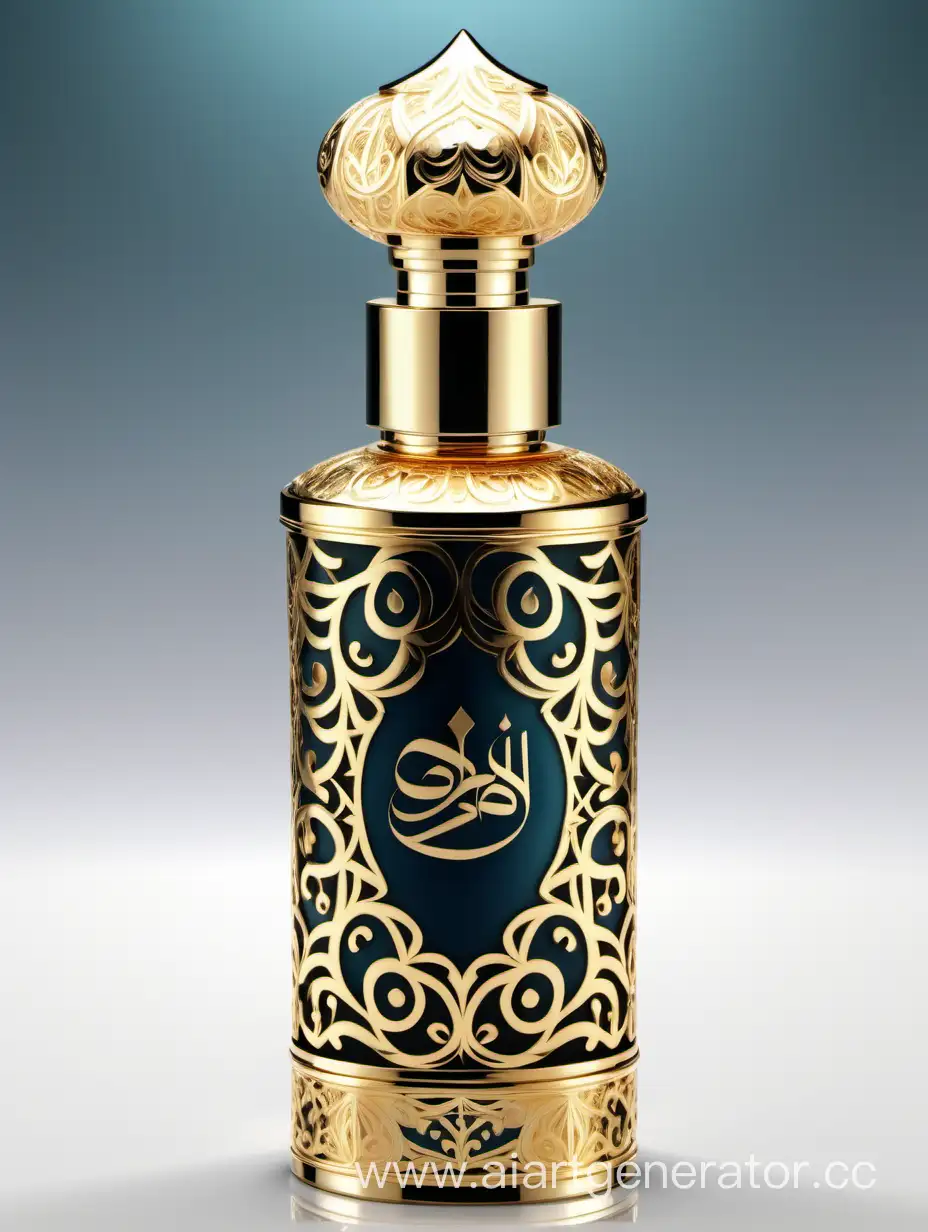 Exquisite-Luxury-Perfume-with-Arabic-Calligraphic-Ornamental-DoubleHeight-Cap