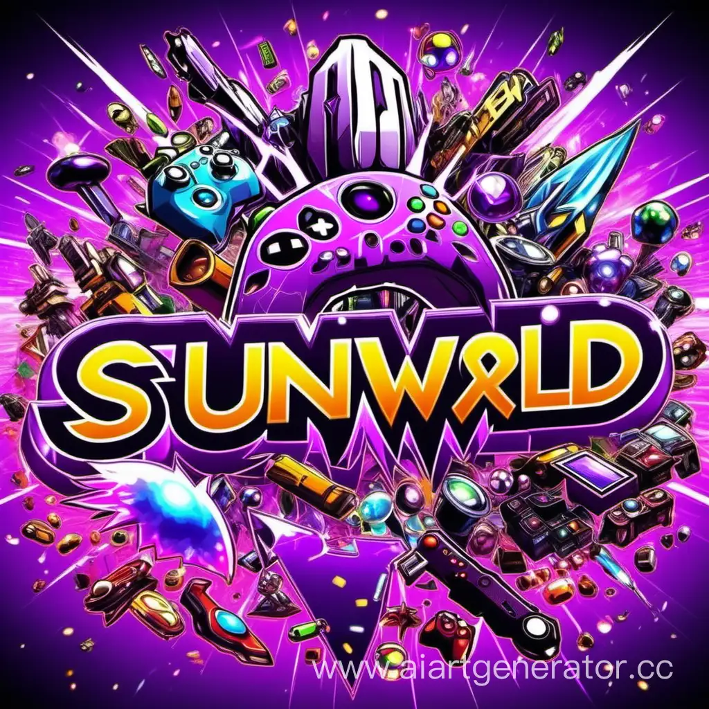 SUNIWORLD-Explosion-Gaming-Gadgets-Scattering-in-Purple-and-Black