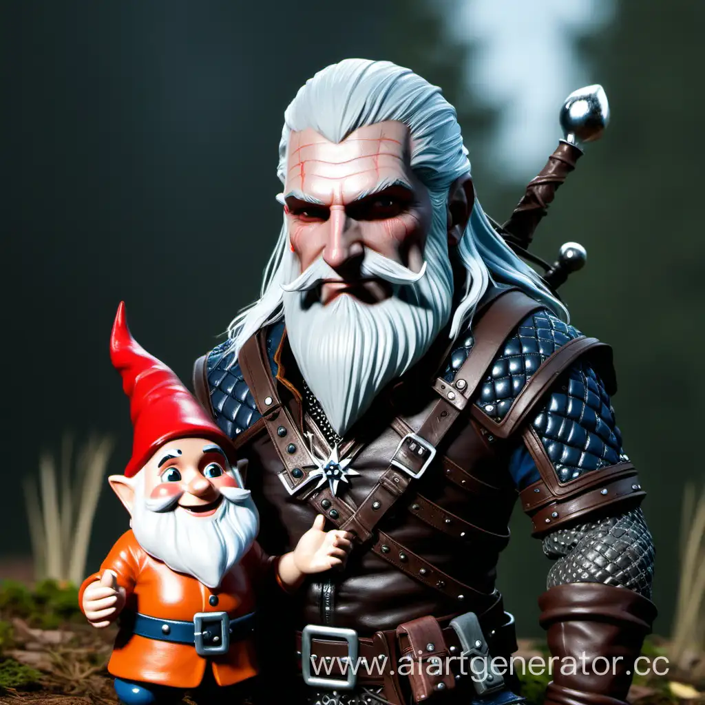 Geralt-Enjoys-the-Company-of-a-Whimsical-Gnome-in-a-Magical-Forest