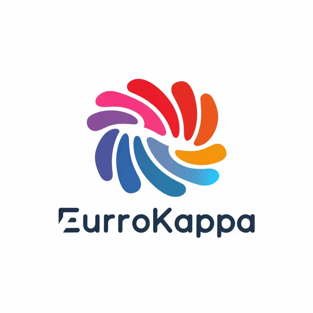 a logo design,with the text "EUROKAPPA ", main symbol:The main symbol of the logo could be a stylized brush stroke within a square, representing EUROKAPPA's focus on aesthetics and innovation in clear aligners.,Moderate,be used in Medical Dental industry,clear background
