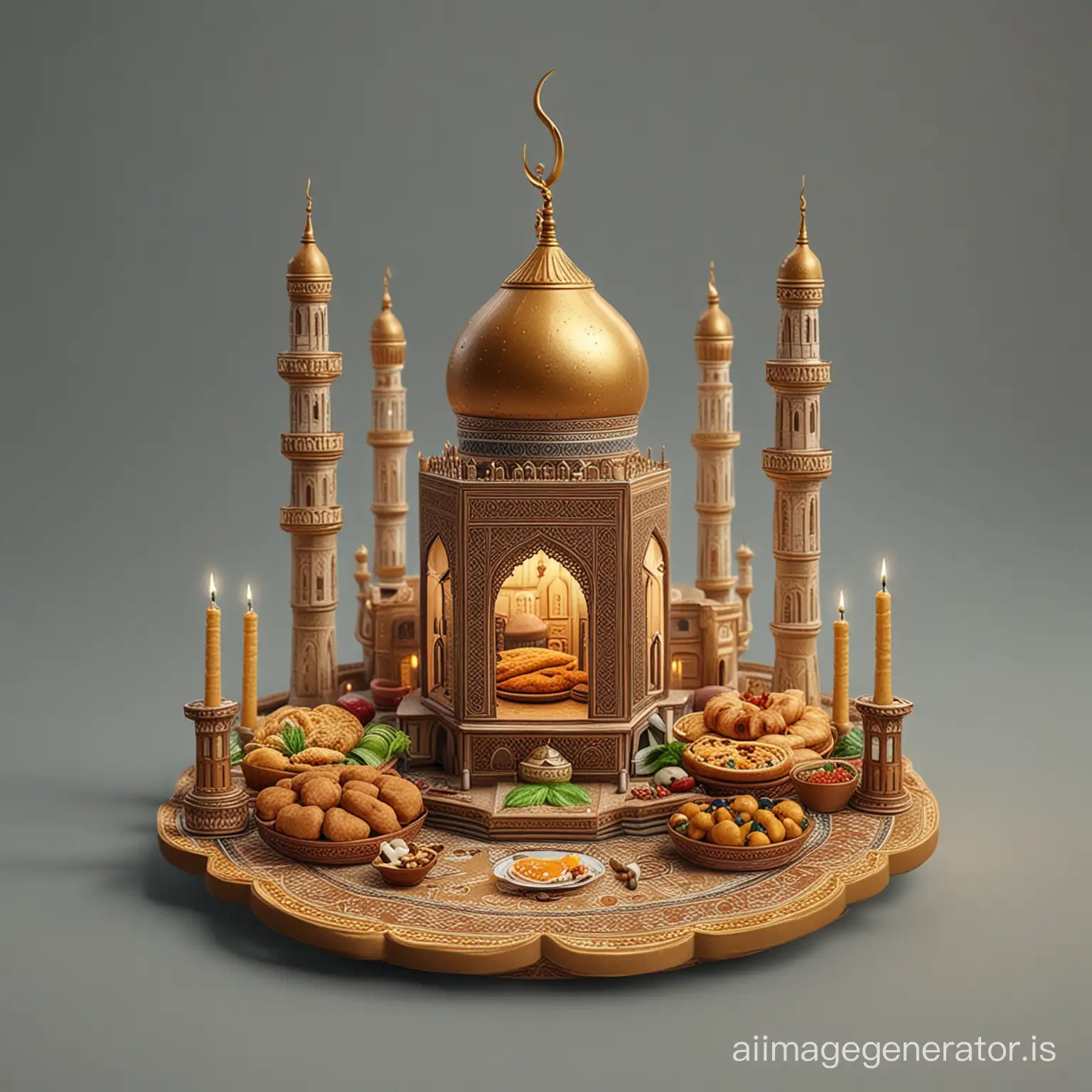 celebrate ramzan, ultra realistic, more detail
