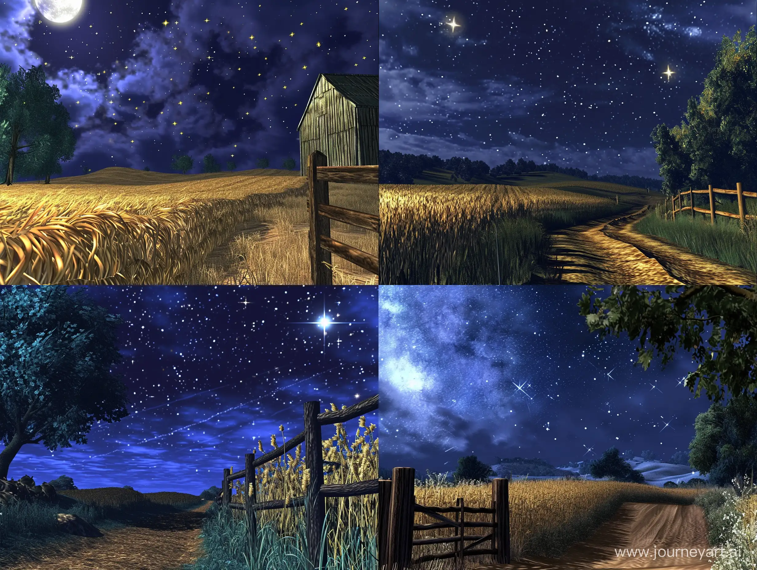Enchanting-Starry-Night-Scene-in-PlayStation-2-Game