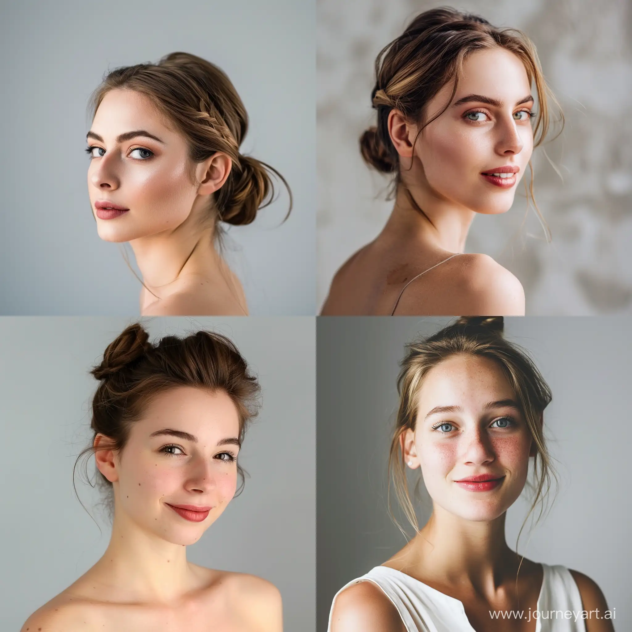 Elegant-20YearOld-Woman-with-Chignon-Hair-in-Cinematic-View