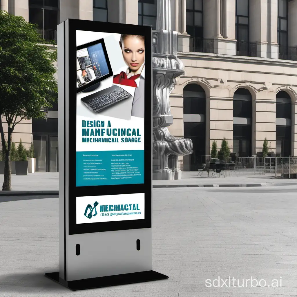 design a to manufacturing mechanical portable digital signage