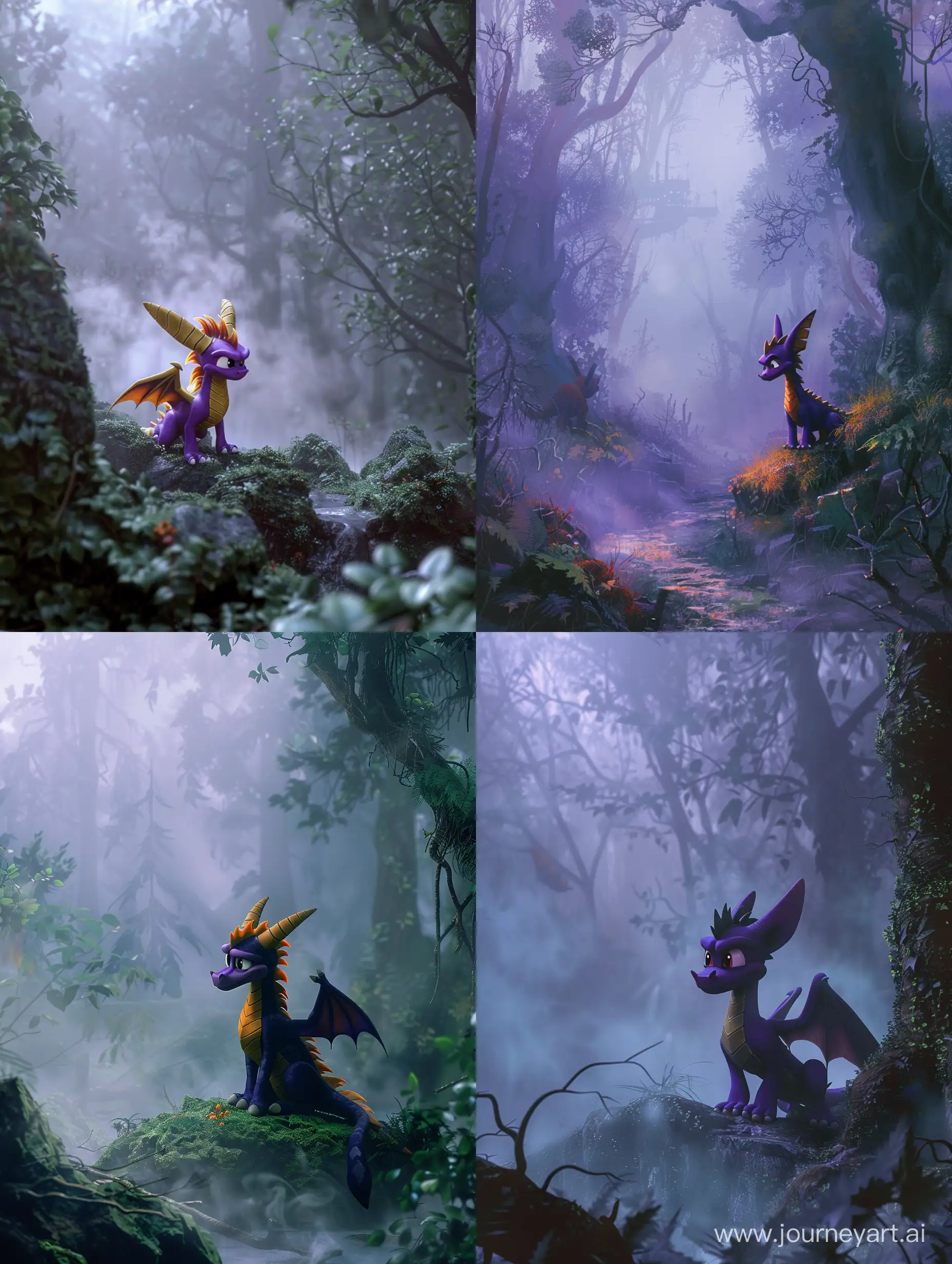 Spyro Level Design 90s Graphics, fog, forest