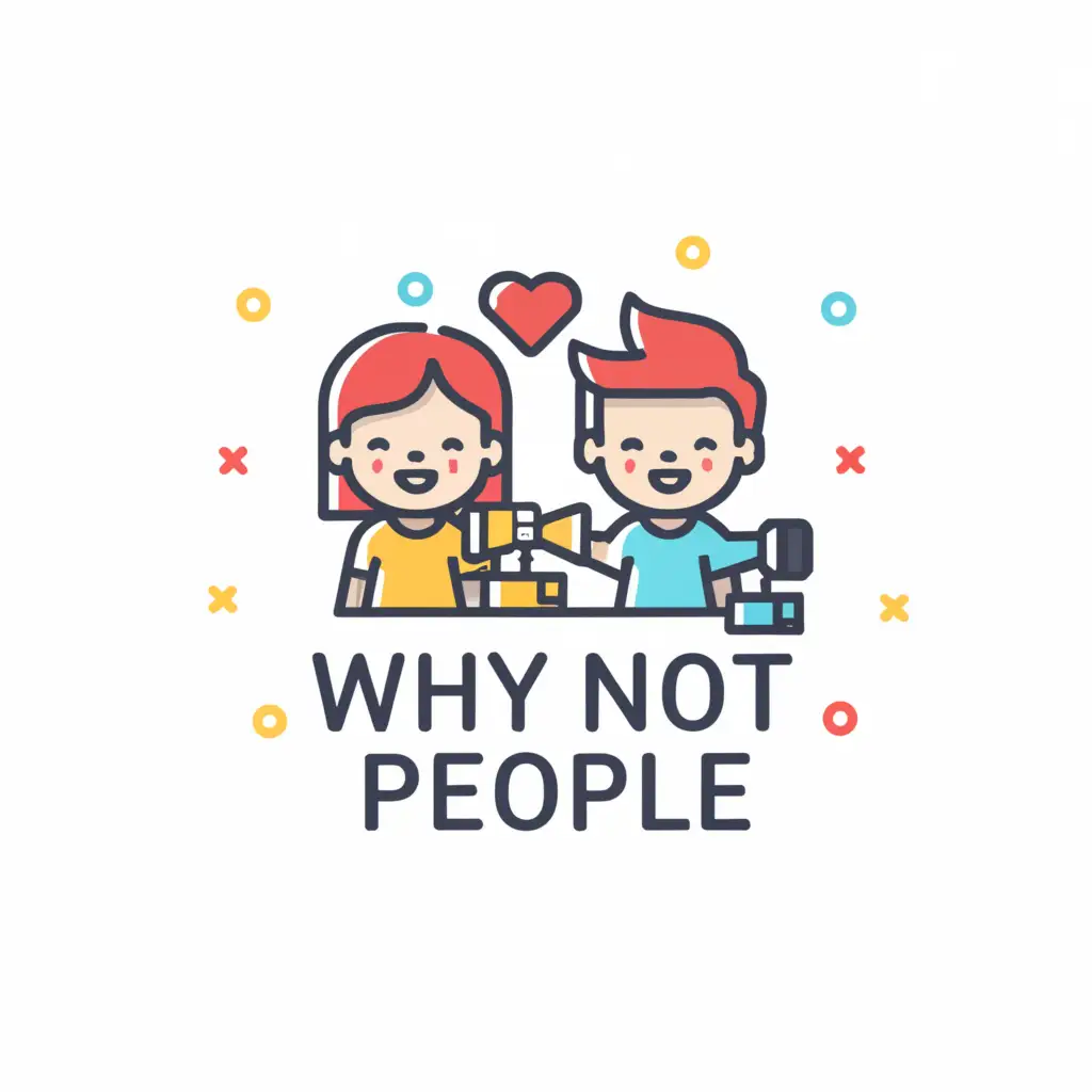 LOGO-Design-For-Whynopeople-Live-Video-Show-Featuring-Boy-and-Girl-with-Moderate-Style-on-Clear-Background
