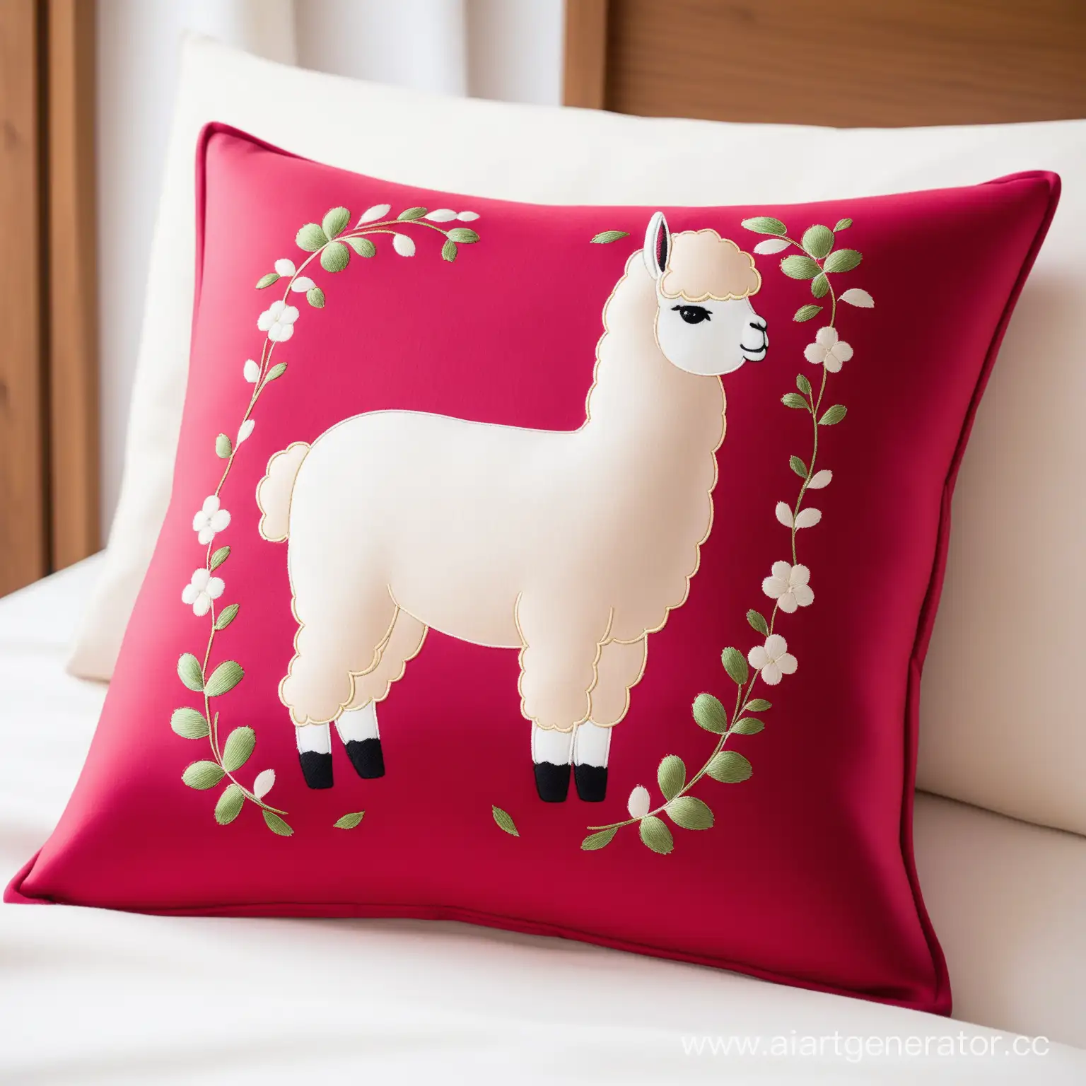 Alpaca-Smoothness-Embroidered-Pillow