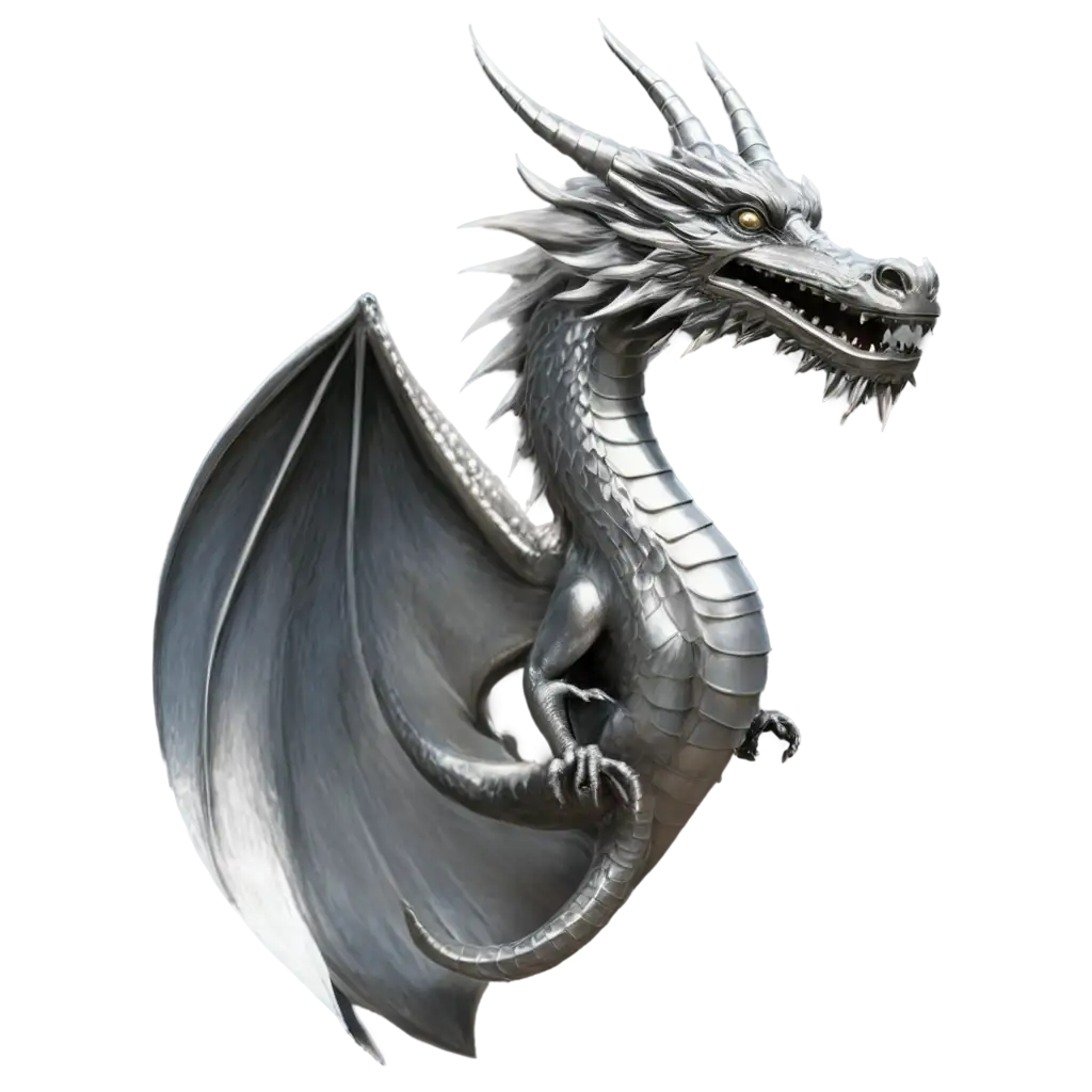 Silver-Magic-Dragon-Head-PNG-Mystical-Artwork-for-Fantasy-Enthusiasts