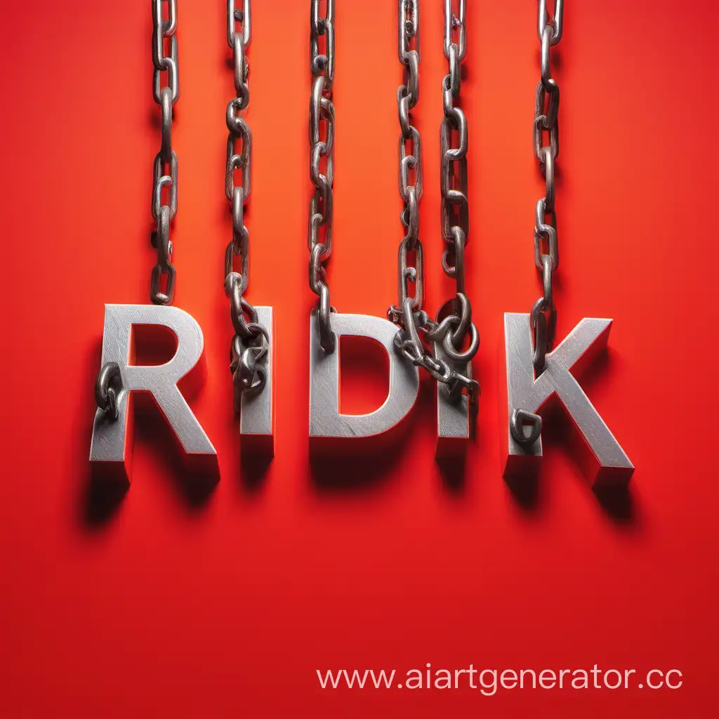 Vibrant-Ridikk-Live-Inscription-on-a-Bold-RedOrange-Background-with-Chains