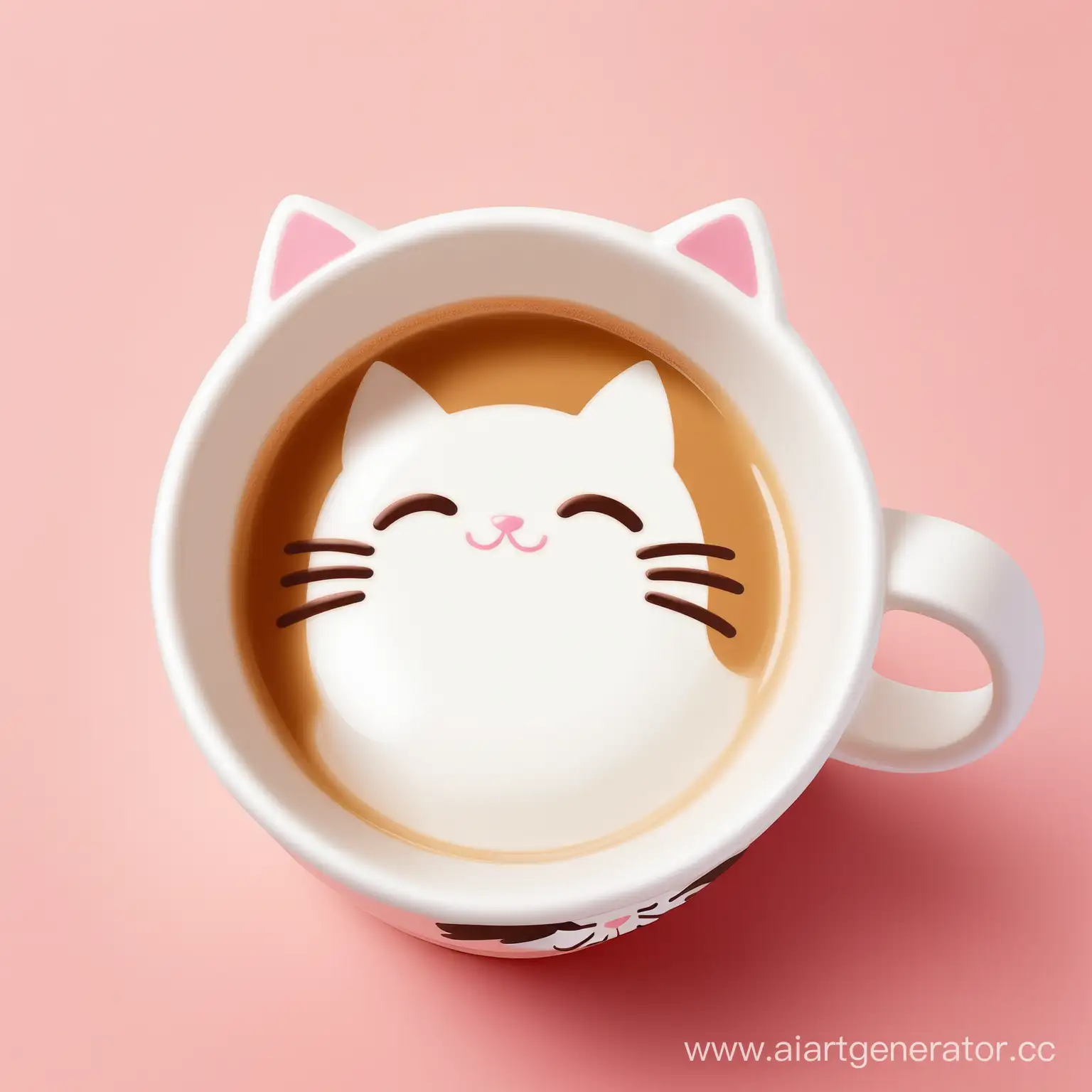 Adorable-Cat-Drinking-from-a-Cup