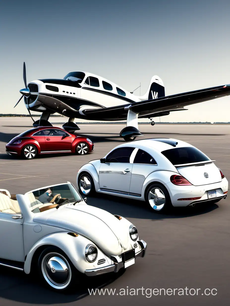 Classic-Volkswagen-Beetle-with-Luxurious-Private-Plane