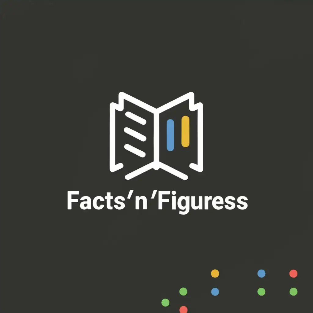 a logo design,with the text "Facts'n Figures", main symbol:Facts'n Figures,Moderate,clear background